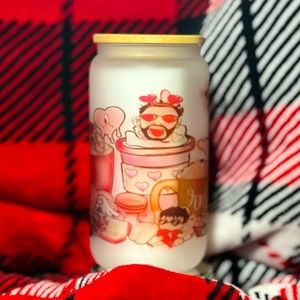 Vaso de cristal 16oz “Bad Bunny”